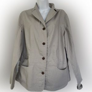 Woolrich Khaki Tan Cotton Heavy Coat Jacket